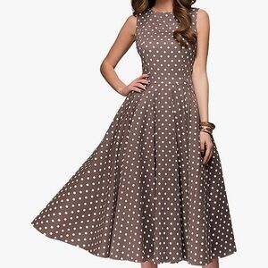 Polka Dot Sleeveless Dress